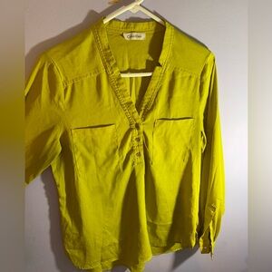 Calvin Klein lime green dress shirt